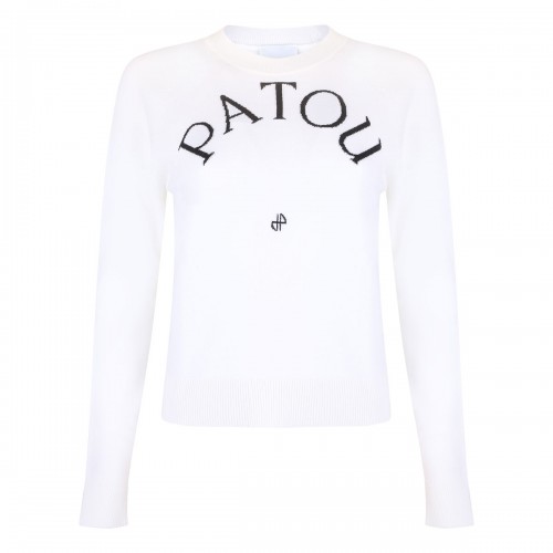 Logo jacquard sweater