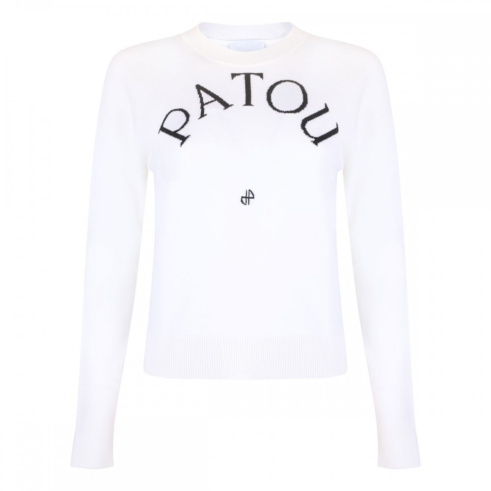 Logo jacquard sweater
