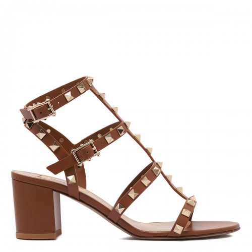Rockstud brown sandals