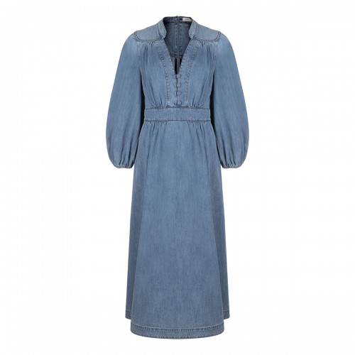 Lucky denim midi dress