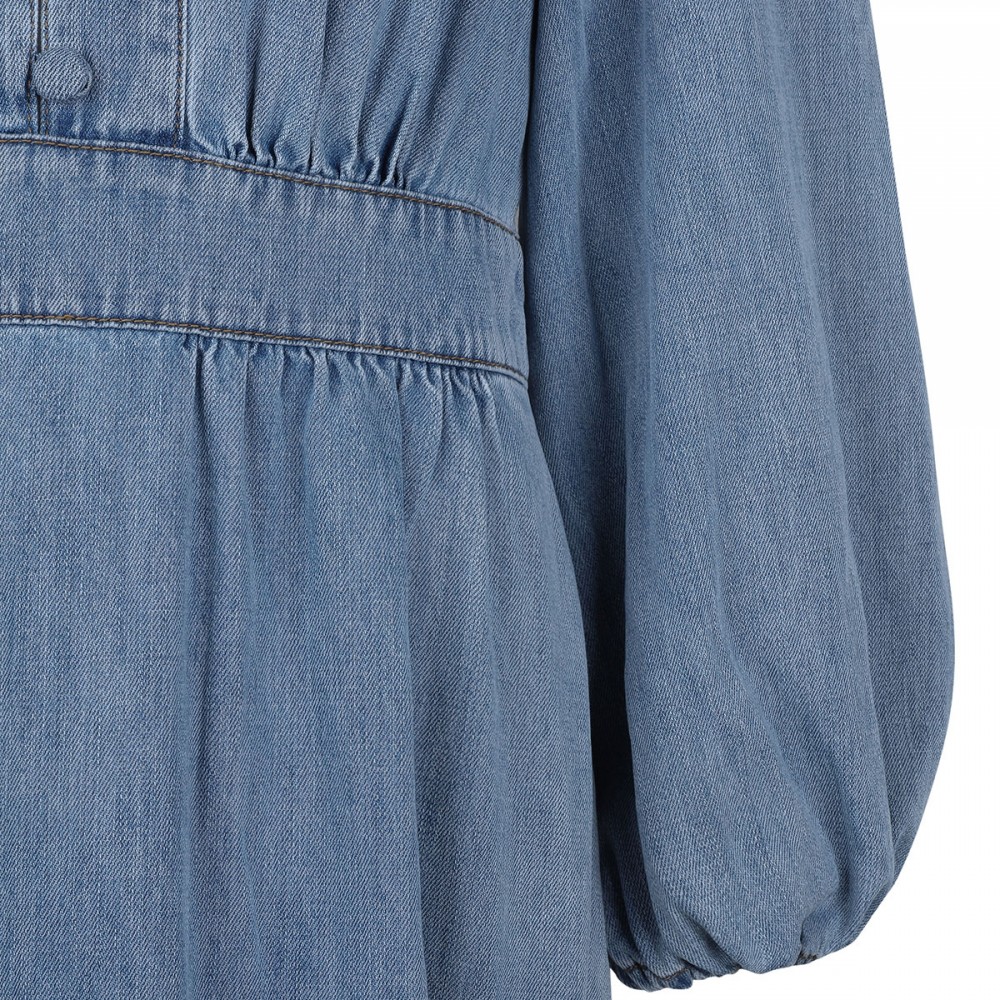 Lucky denim midi dress