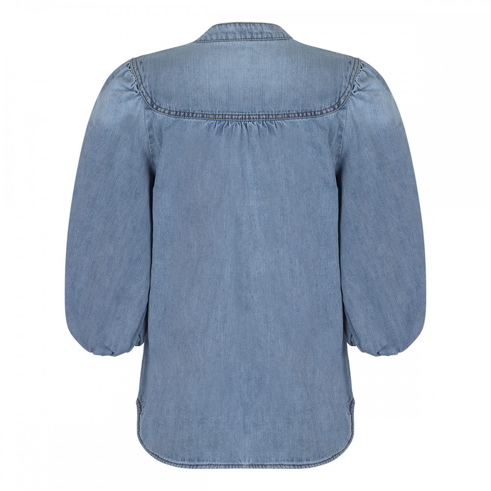 Lucky denim blouse