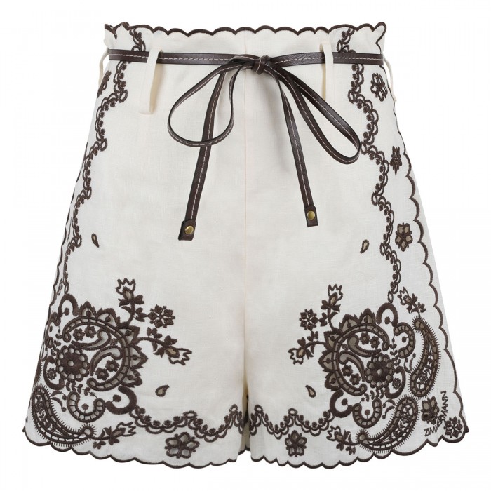 Ascension embroidered shorts