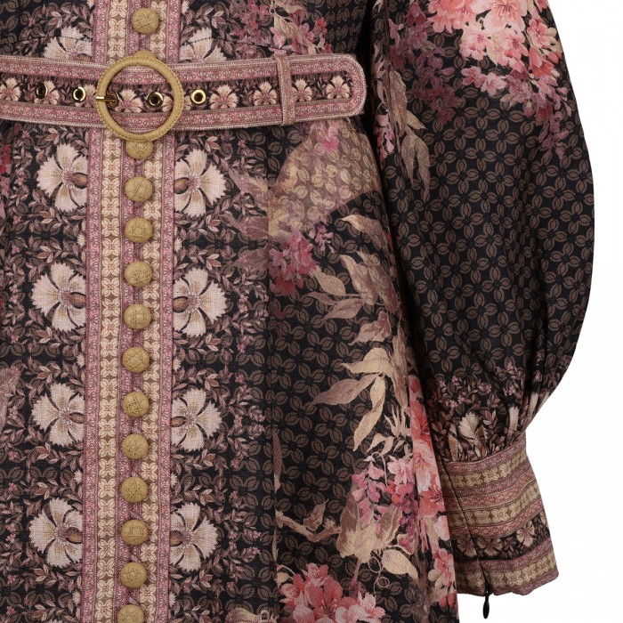 Illuminate buttoned midi dress