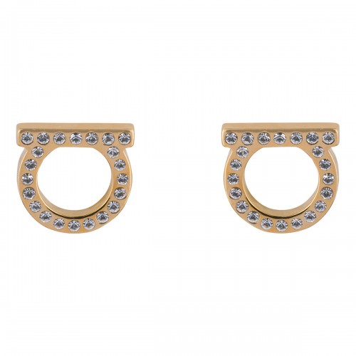 Gancini L crystals earrings