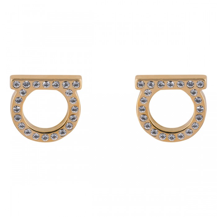 Gancini L crystals earrings