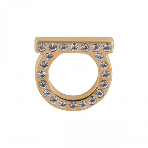 Gancini L crystals earrings 2