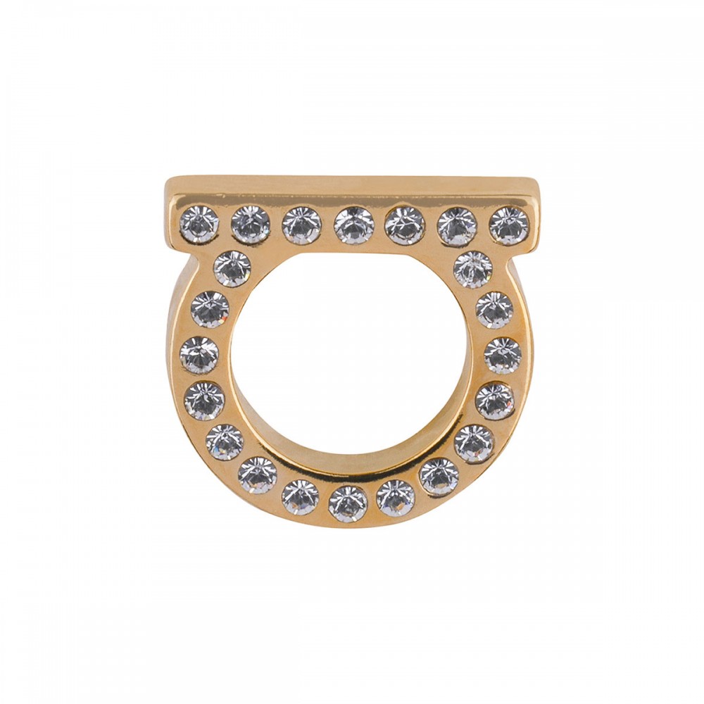 Gancini L crystals earrings