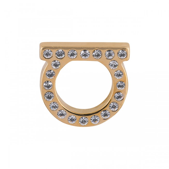 Gancini L crystals earrings