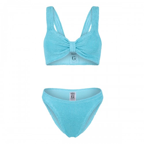 Bonnie aqua blue bikini set