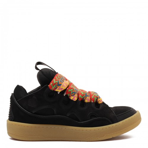 Curb leather sneakers