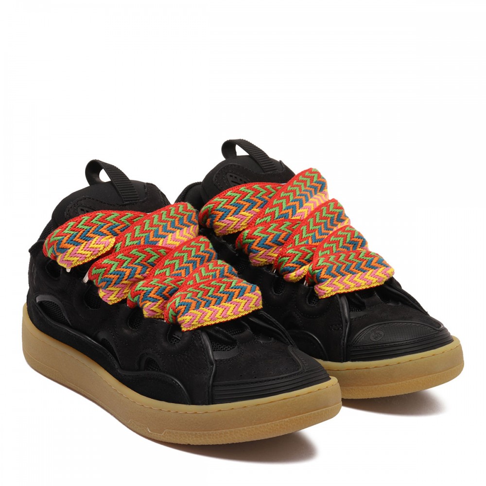 Curb leather sneakers