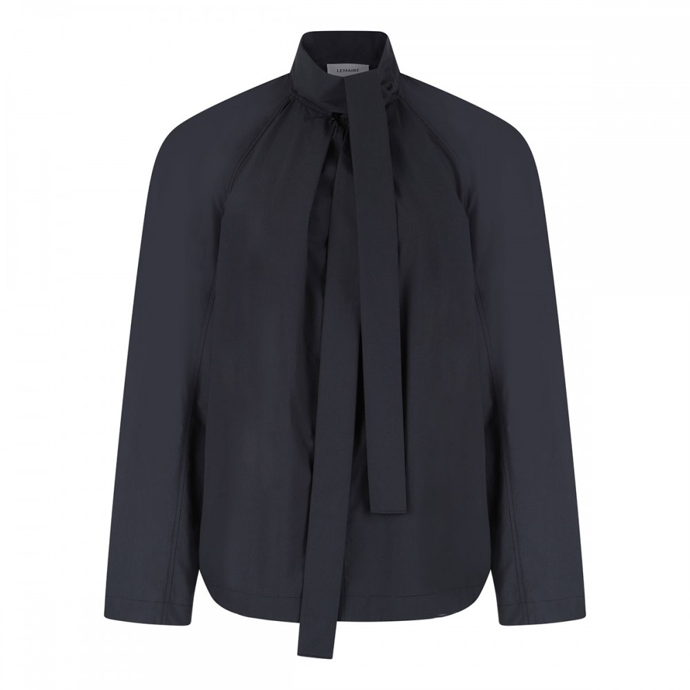 Ascot poplin blouse