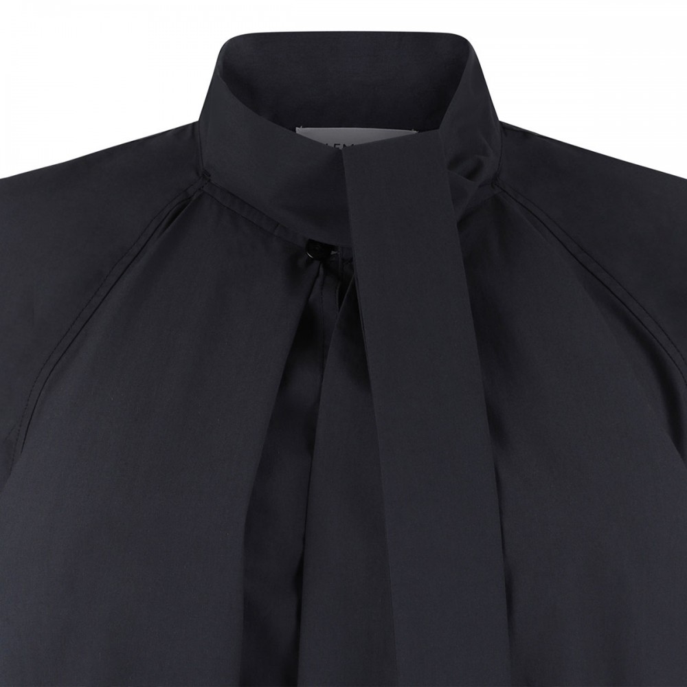 Ascot poplin blouse