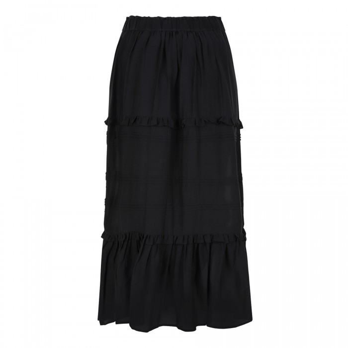 Diya cotton-blend skirt