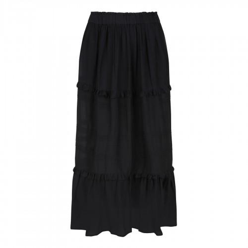 Diya cotton-blend skirt