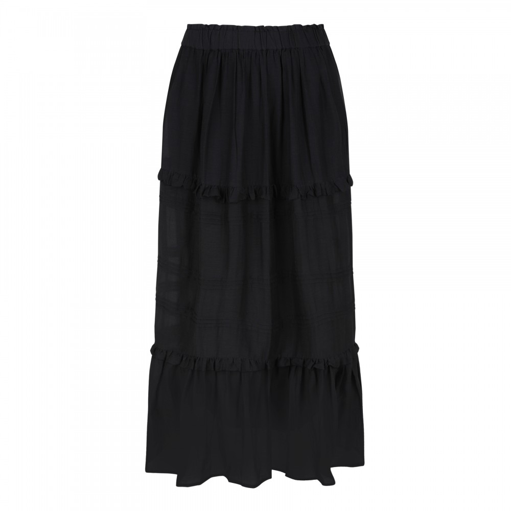 Diya cotton-blend skirt