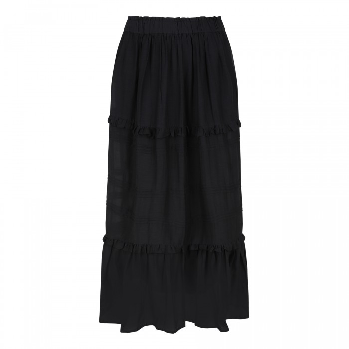 Diya cotton-blend skirt