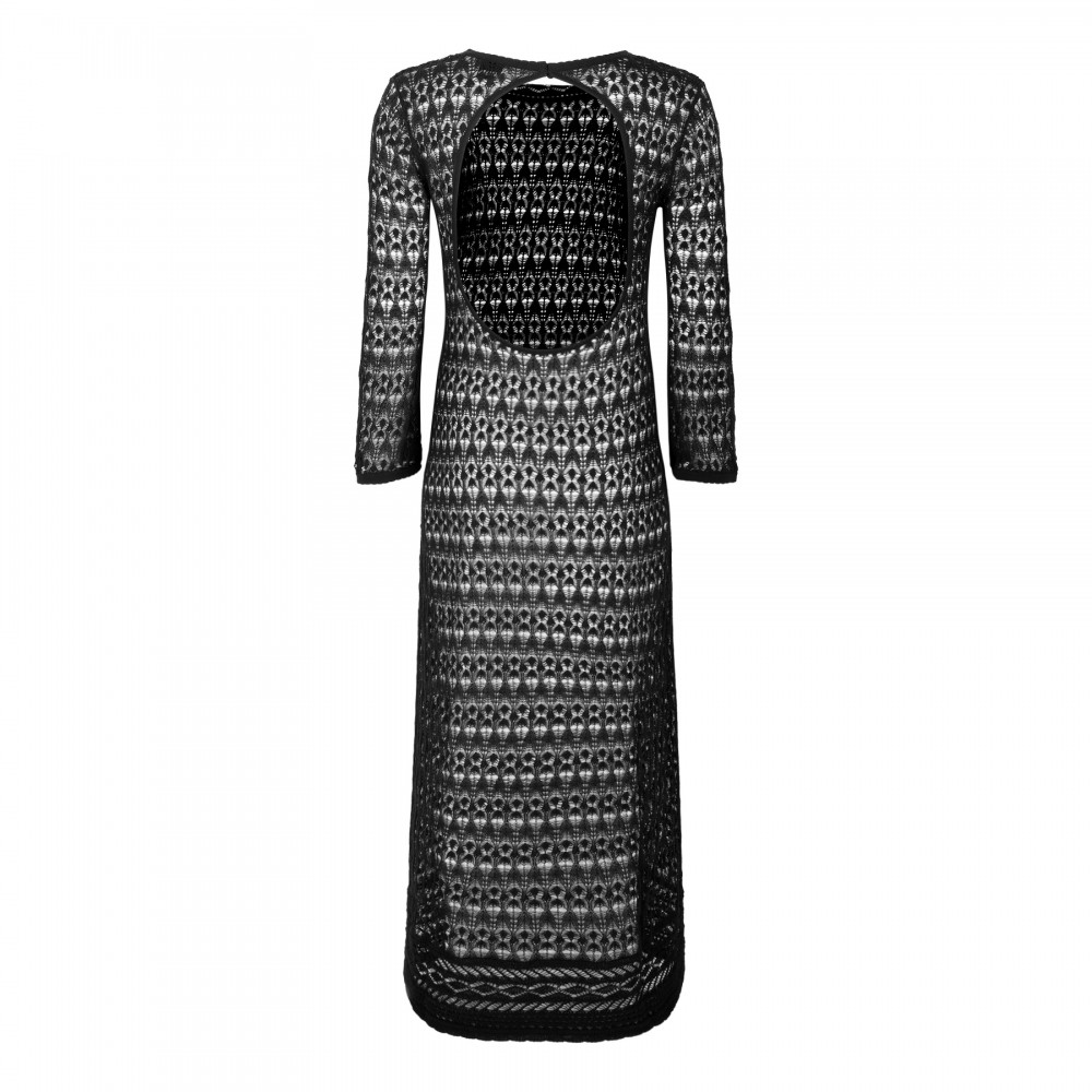 Paloma open-back crochet dress