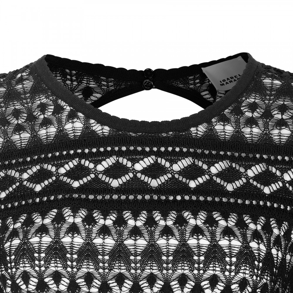 Paloma open-back crochet dress