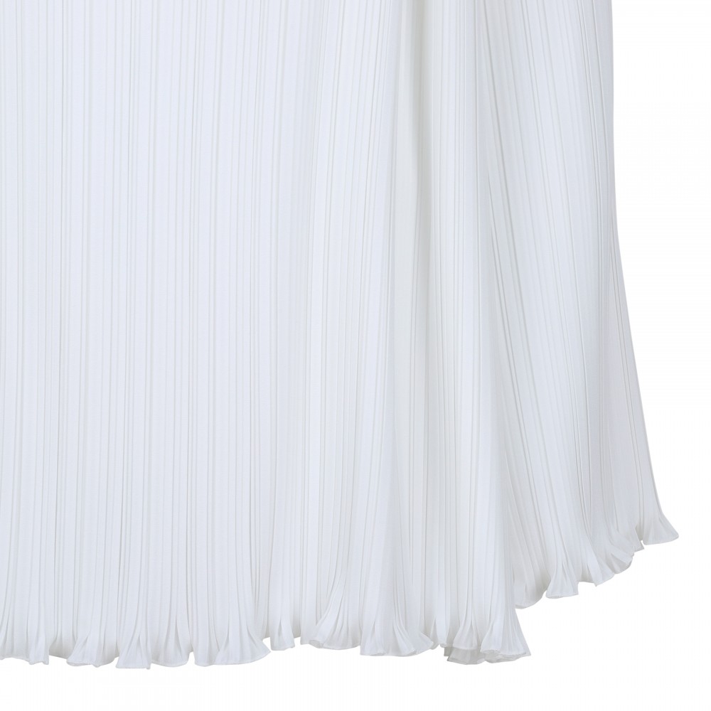 Off-white pleated blouse