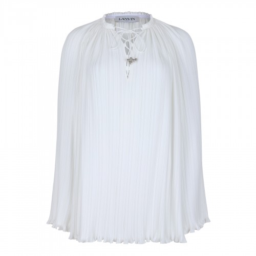 Off-white pleated blouse