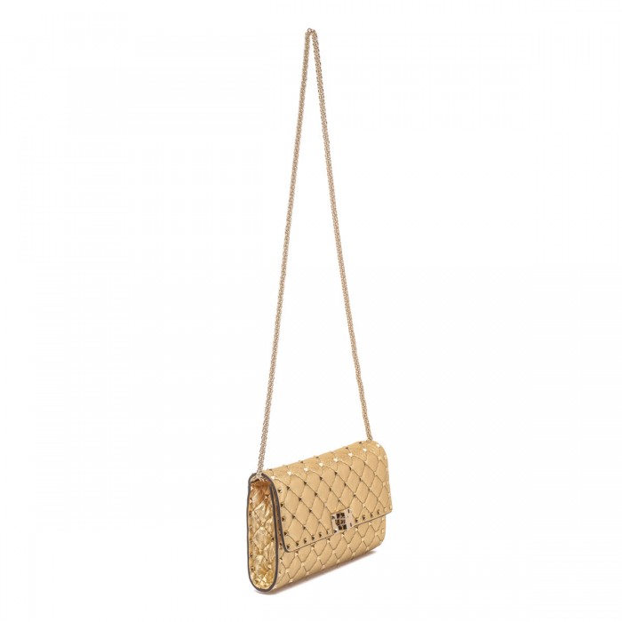 Rockstud spike crossbody clutch bag