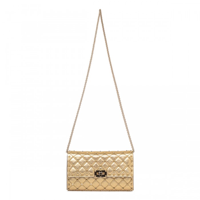Rockstud spike crossbody clutch bag