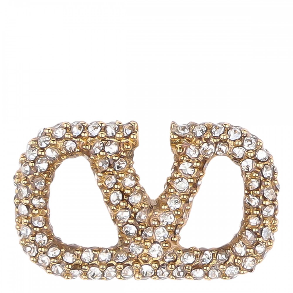 VLogo signature crystal earrings