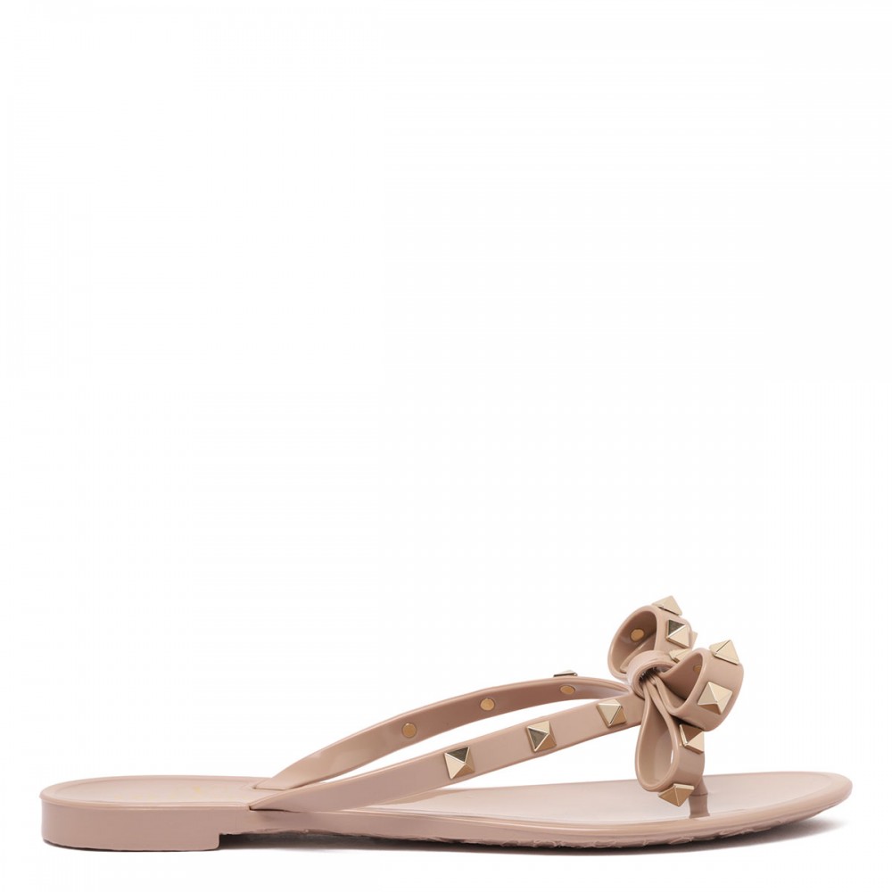 Rockstud rubber thong sandals