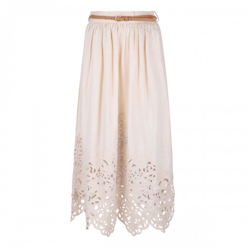 Wylie embroidered midi skirt