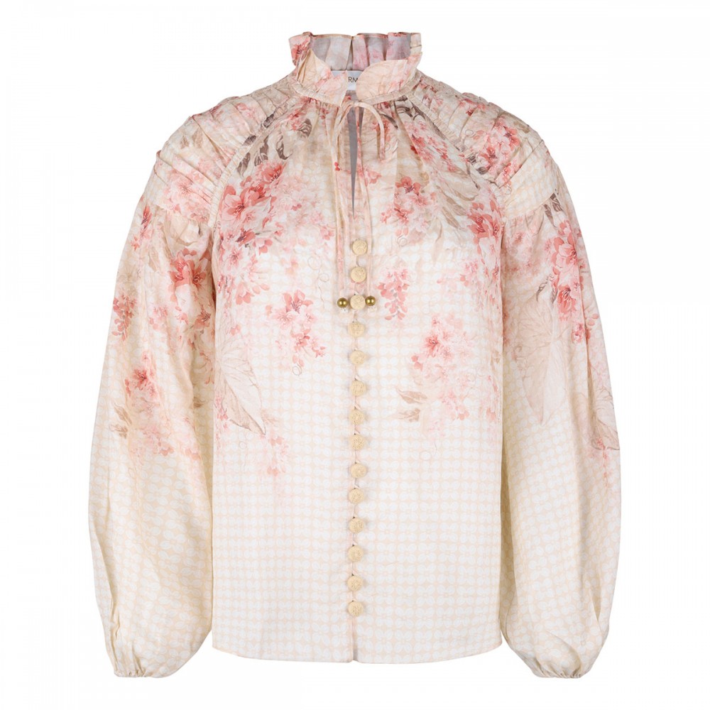 Illuminate billow blouse