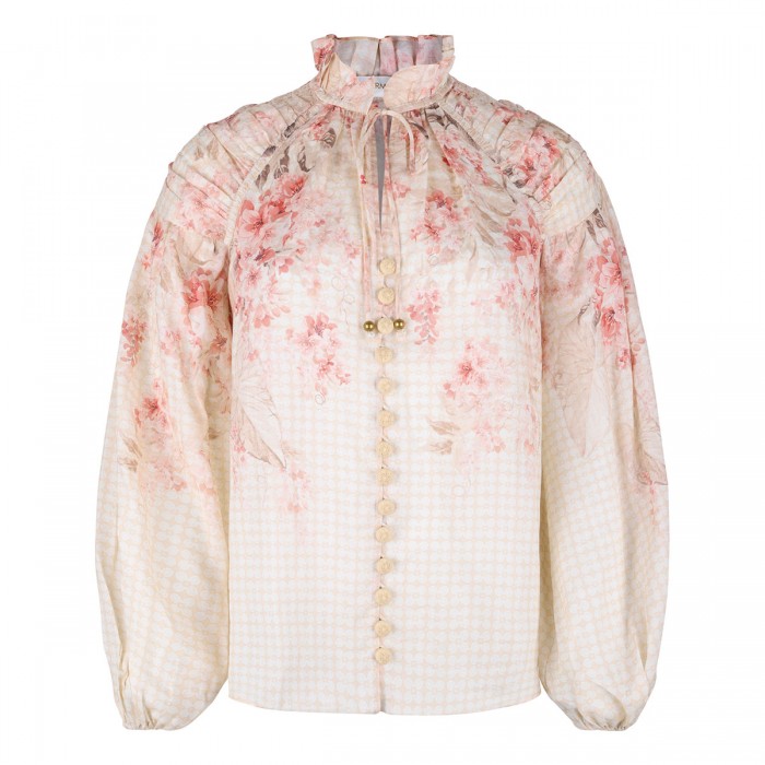 Illuminate billow blouse