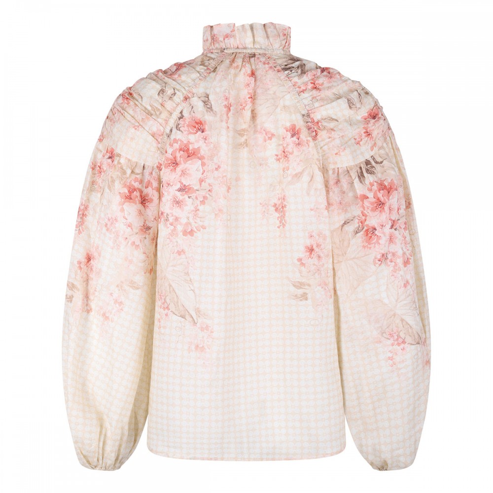 Illuminate billow blouse