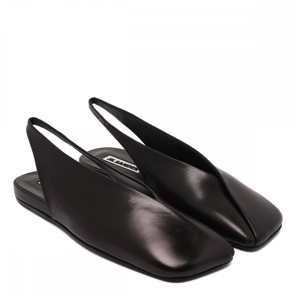 Black slingback ballerinas
