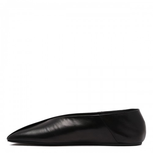 Black leather ballerinas 2