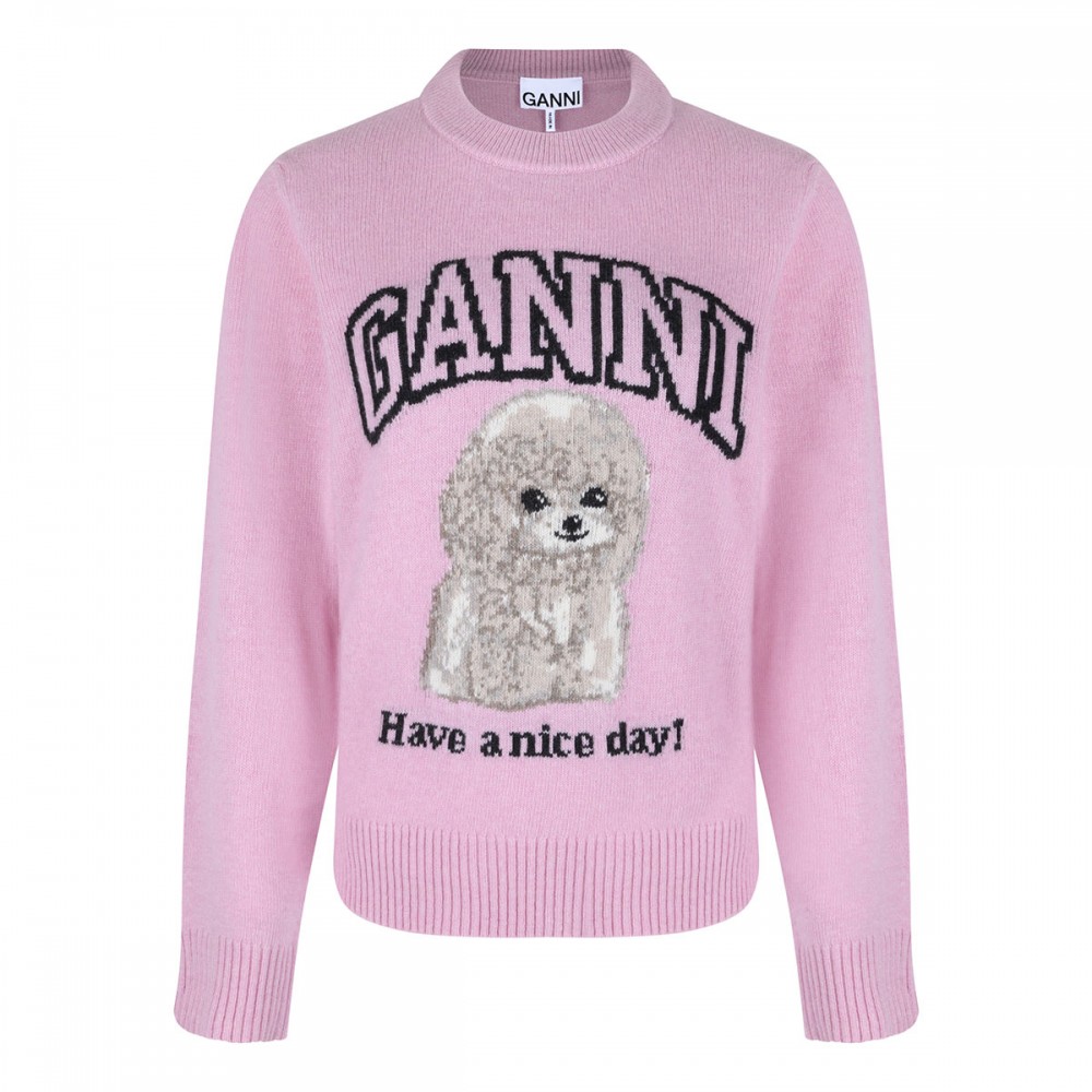 Pink Poodle sweater