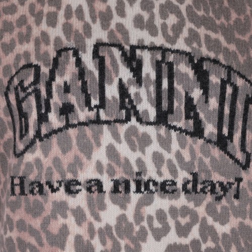 Leopard wool mix T-shirt 2