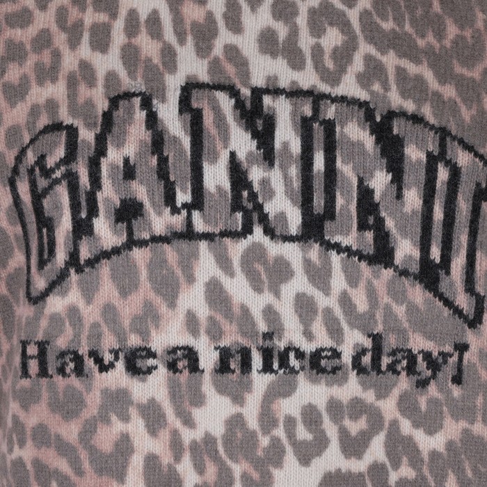 Leopard wool mix T-shirt