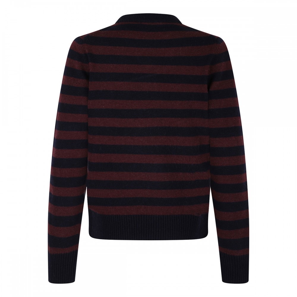 Striped Poodle sweater