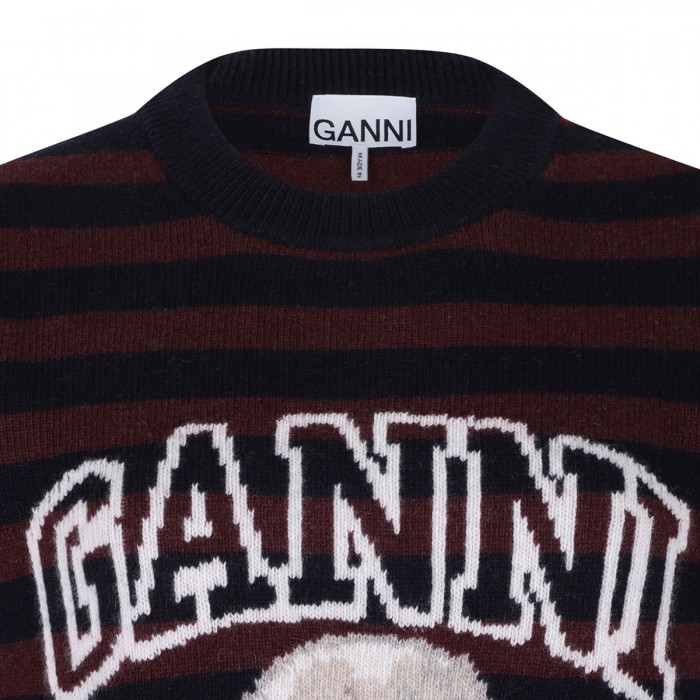 Striped Poodle sweater