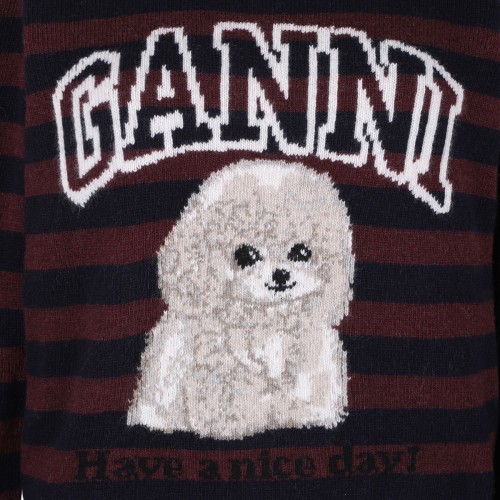 Striped Poodle sweater 2