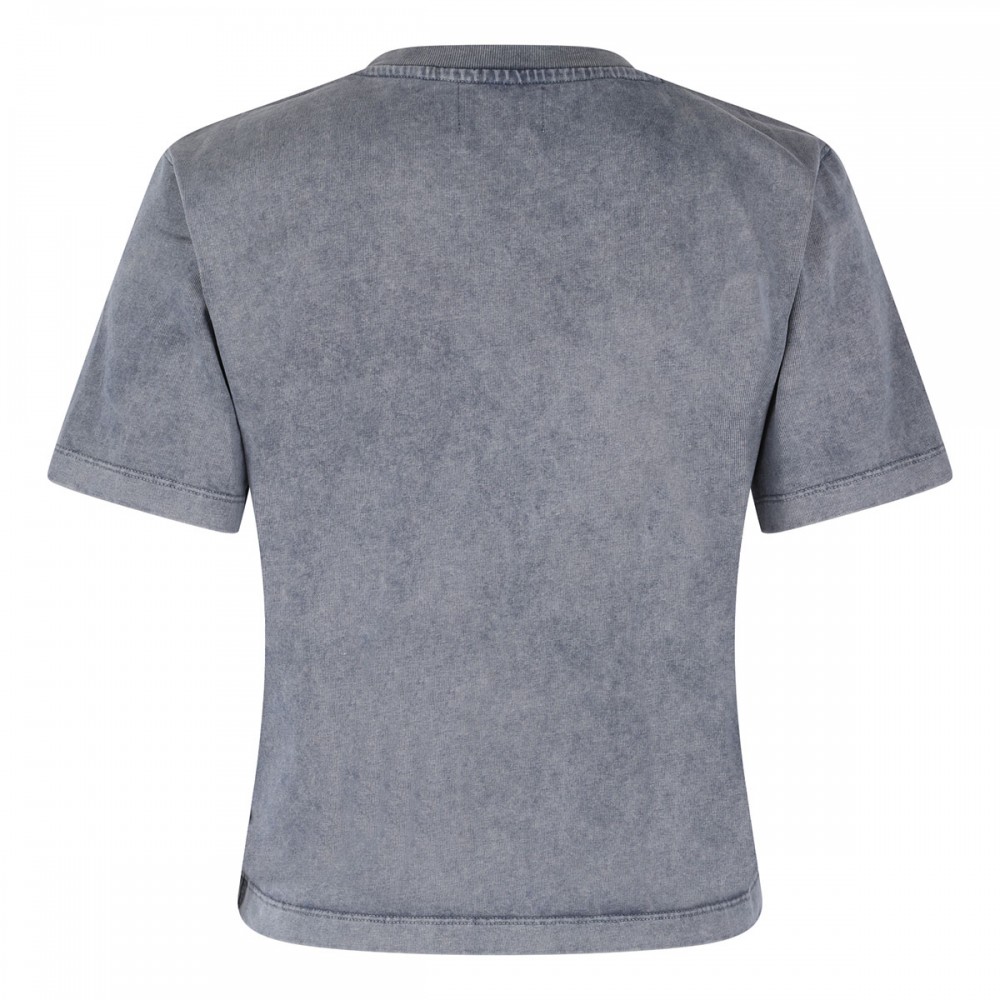 Gray washed heart T-shirt