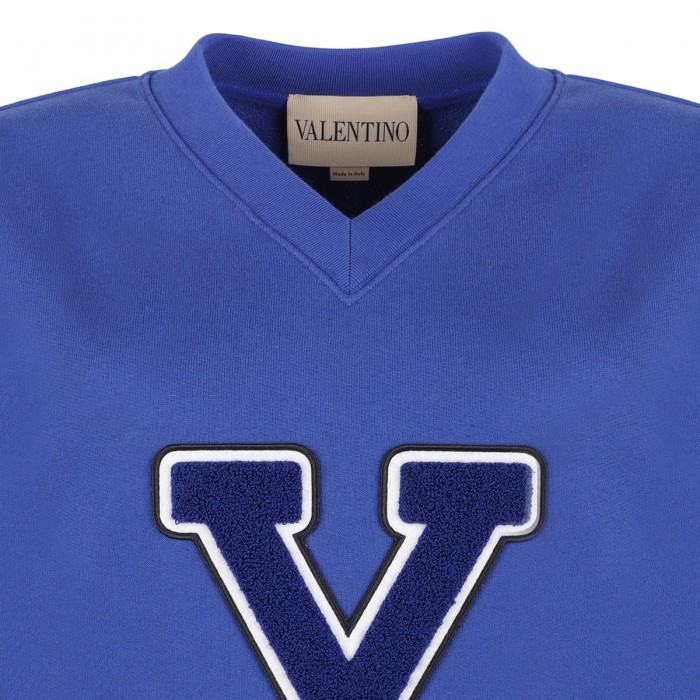 Embroidered cotton sweatshirt