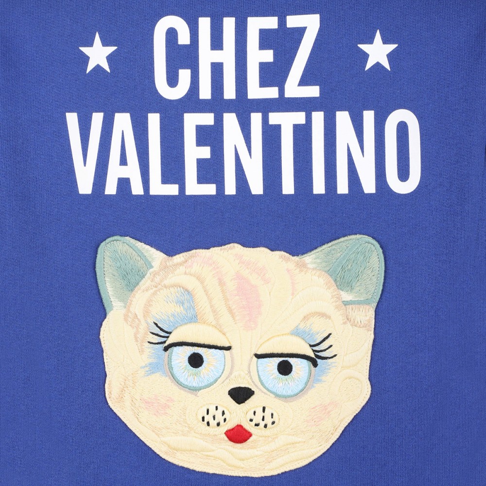 Embroidered cotton sweatshirt