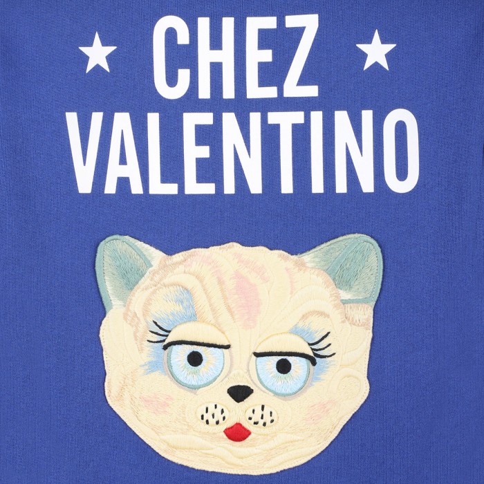 Embroidered cotton sweatshirt