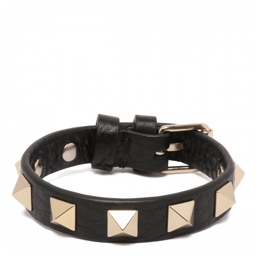Rockstud leather bracelet