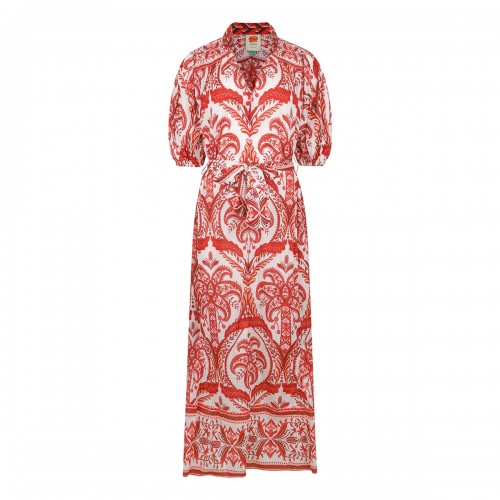 Printed cotton maxi dress