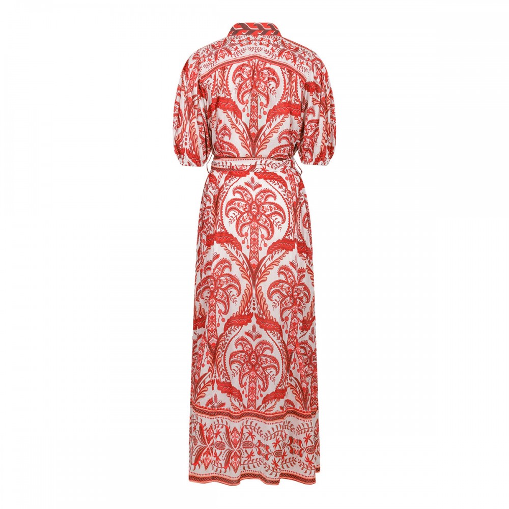 Printed cotton maxi dress