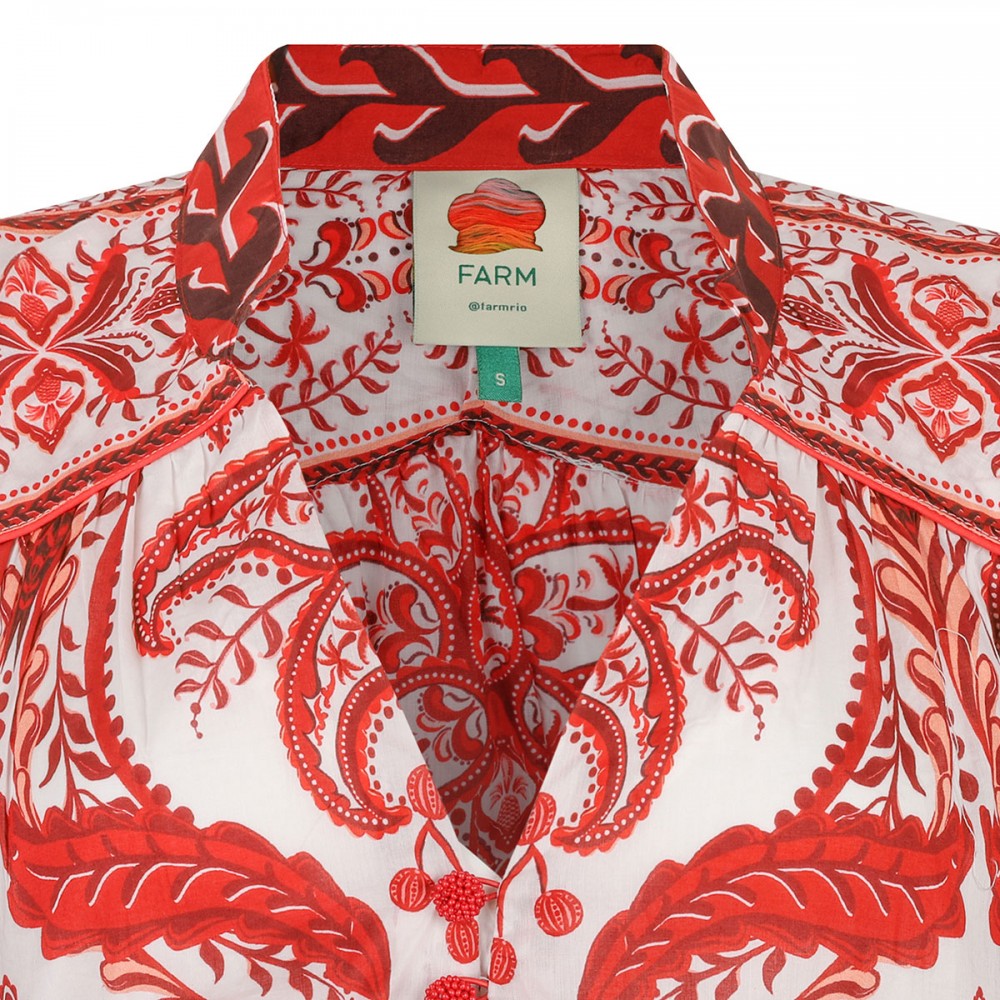 Printed cotton maxi dress